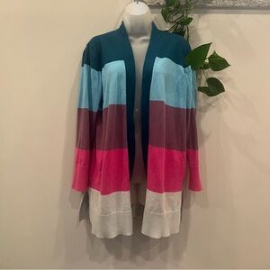 LANDS  END women long cardigan/size LP